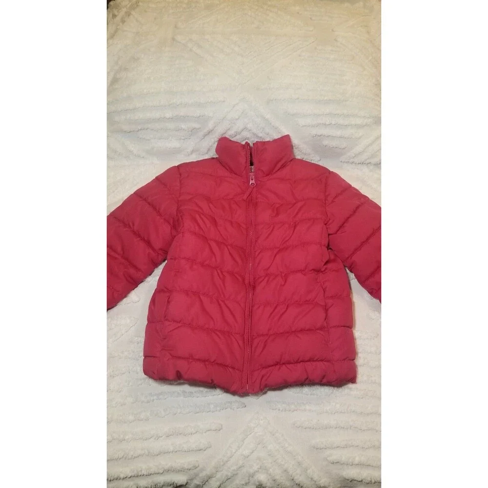The Children's Place Girls' Puffer Jacket Snow Winter Pink Coat Small ( 5 / 6 )